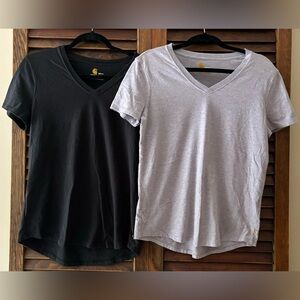 Carhartt V-Neck Relaxed Fit T-Shirt Bundle Size Medium